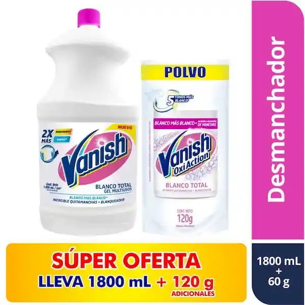 Vanish Desmanchador Multiusos + Vanish Desmanchador en Polvo