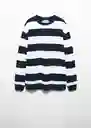 Buzo Sudadera Stripes 2 Navy Talla 19 Teen Niños Mango