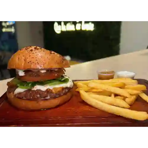 H clasica + papas a la francesa