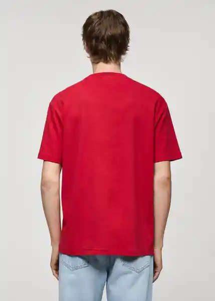 Camiseta Vermell Rojo Talla XS Hombre Mango