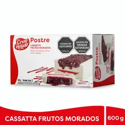 Crem Helado Postre Frutos Morados