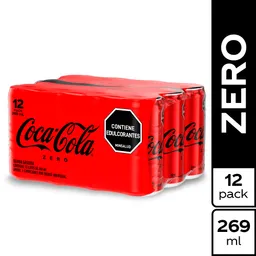 Gaseosa Coca-Cola Zero 269Ml X 12 Unds