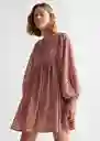 Vestido Rosa Fresa Talla 20 Teen Niñas Mango