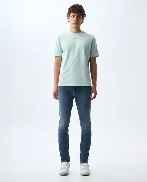 Camiseta Hombre Azul Talla L 841G003_AZU134405 Americanino
