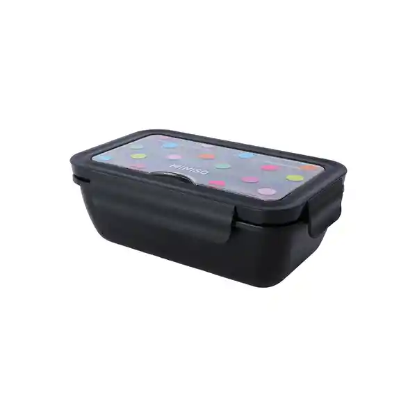 Contenedor Para Alimentos de Serie Negro Miniso
