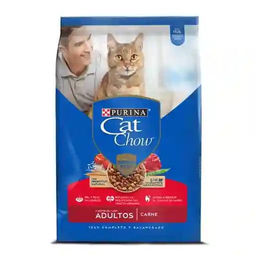 Cat Chow Alimento para Gatos Adultos 1-7 años Activos Carne