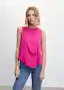 Blusa Maracuyá Fucsia Talla 18 Mujer Mango