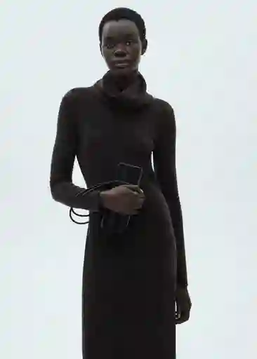 Vestido Gino Gris Talla 18 Mujer Mango