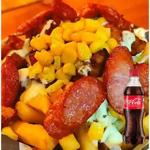 Combo Super Salchipapa + Coca Cola Original 400 ml