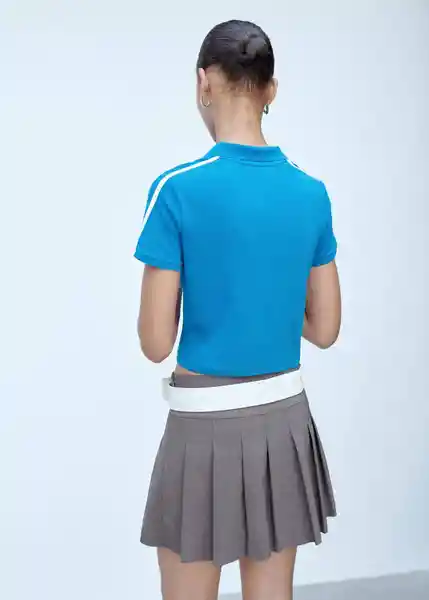 Polo Sport Azul Talla L Mujer Mango