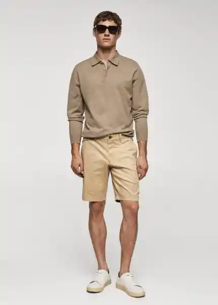 Bermuda Graciah-H Beige Talla 36 Hombre Mango