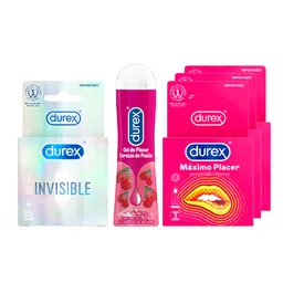 Combo Durex Condones Sensitivo + Durex Gel Lubricante de Cereza