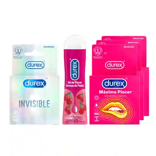 Combo Durex Condones Sensitivo + Durex Gel Lubricante de Cereza