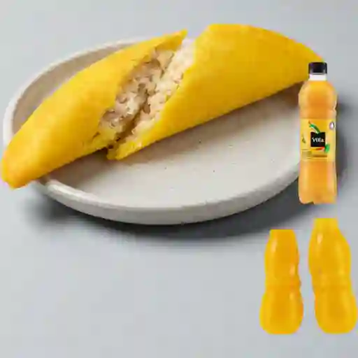 Combo Empanadas de Pollo +Del Valle Frutal Mango 500ML
