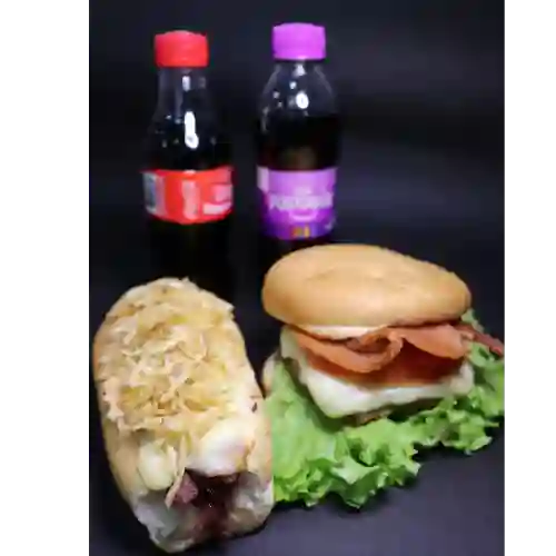 Combo Perra+hamburguesa Sencilla+gaseosa