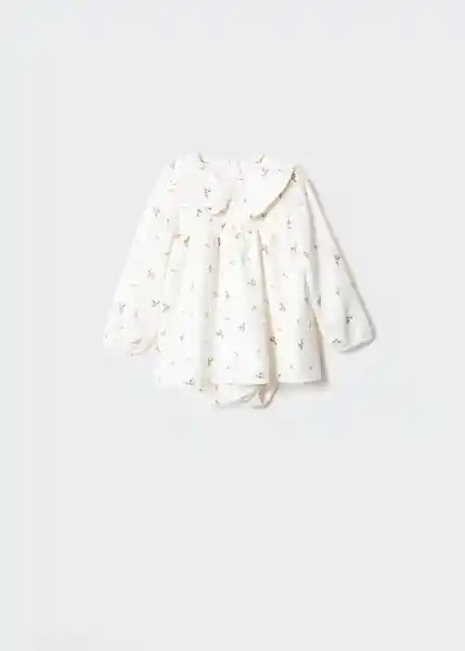 Vestido Luisa Off White Talla 66 Niños Mango