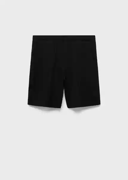 Short Armis Negro Talla XL Hombre Mango
