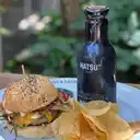 Bistró Burger + Papas + Té Hatsu