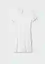 Vestido Sami Off White Talla M Mujer Mango