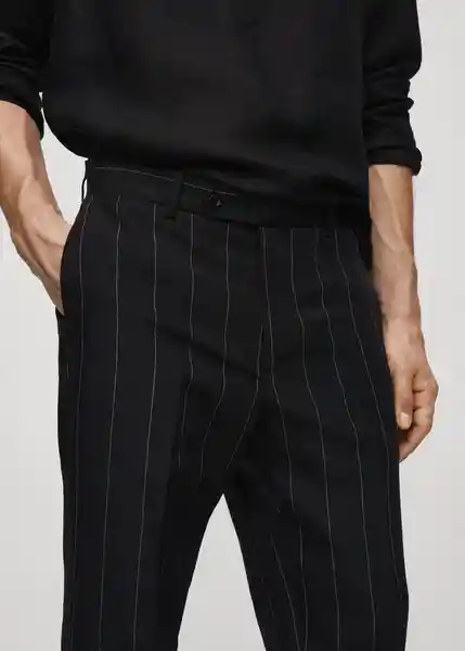 Pantalón Tunis Negro Talla 42 Hombre Mango