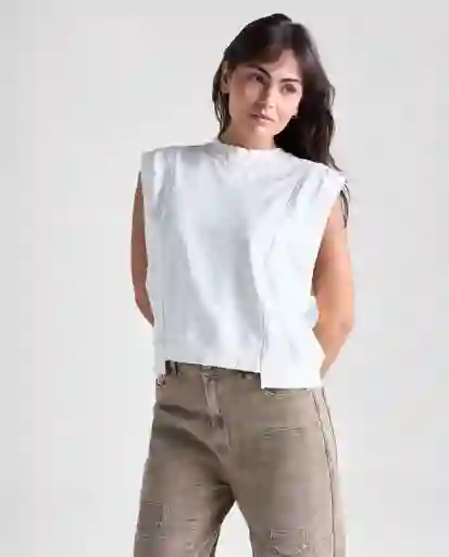 Chaleco Mujer Crudo Talla M 699G005_CRU110606 Americanino