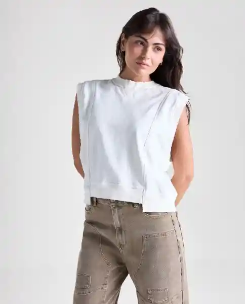 Chaleco Mujer Crudo Talla M 699G005_CRU110606 Americanino