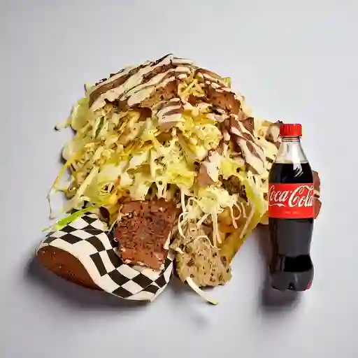 Salchipapa Especial Gourmet X1 +Cocacola Org 255 ml