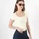 Camiseta Cuello Redondo Manga Corta Blanco Talla M 717342