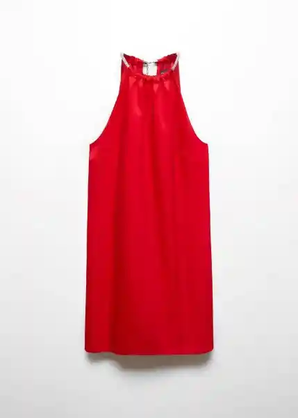 Vestido Rosi Rojo Talla 18 Mujer Mango