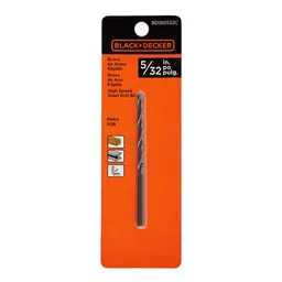 Black & Decker Broca Acero Rápido Metal Madera 5/32 BD180532C