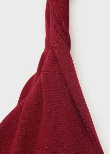 Vestido Cuba Burdeos Talla M Mujer Mango