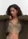 Abrigo Ringo Khaki Talla XS Mujer Mango