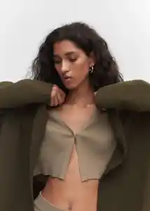 Abrigo Ringo Khaki Talla XS Mujer Mango
