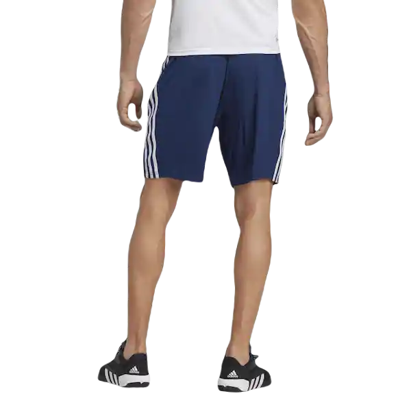Adidas Pantaloneta Tr-Es Piq 3Sho de Hombre Azul Talla M