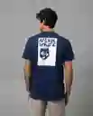 Camiseta Hombre Azul Zarco Oscuro Talla M 58233 Rifle