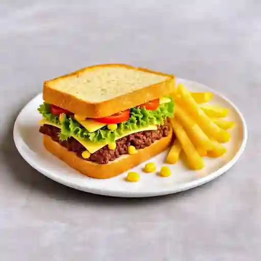 Sandwich imperio + papitas