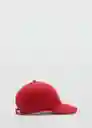 Gorra Minimal Rojo Mujer Mango