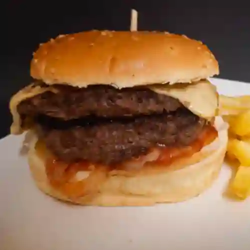 Hamburguesa Doble Carne Sencilla
