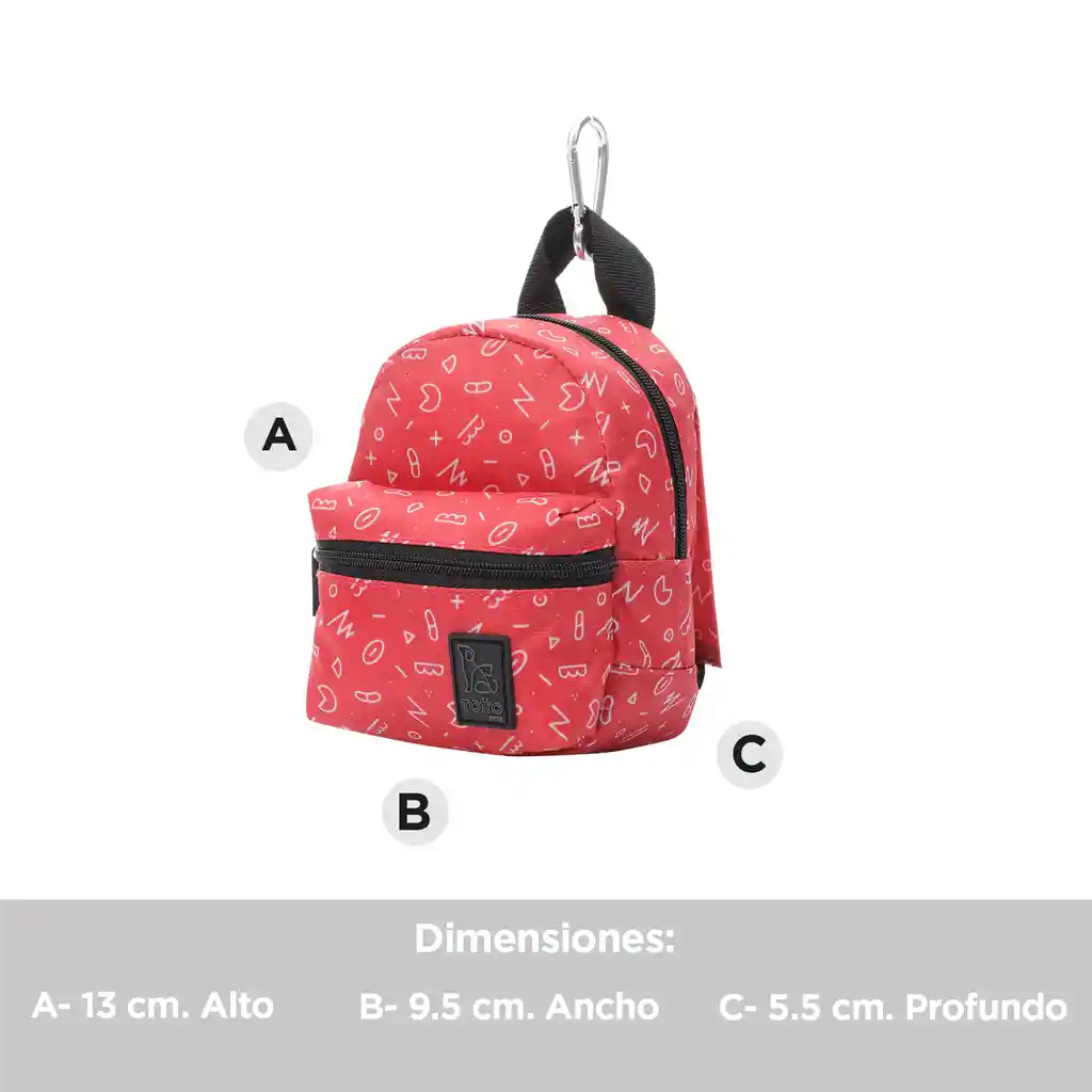 Totto Pets Morral Mini Para Snacks Gary Rojo