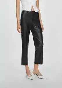 Pantalón Lille Negro Talla 34 Mujer Mango