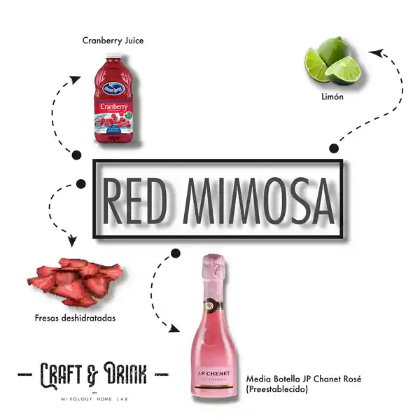 Kit de Cóctel Mimosa Red Craft & Drink