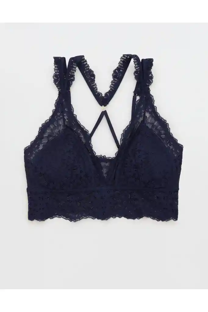 Bralette Azul Floral Medium American Eagle