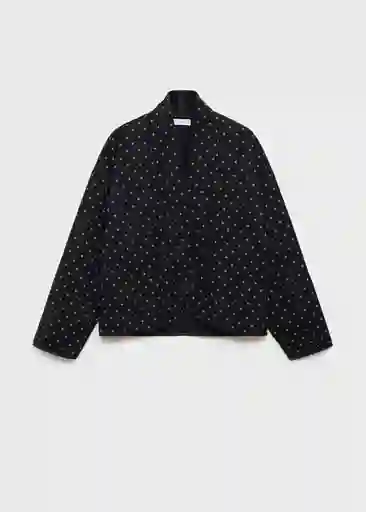 Cazadora Minimal Negro Talla 21 Niñas Mango