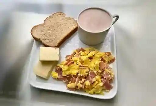 Huevos con jamón