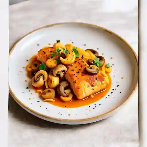 Salmon Y Champinon