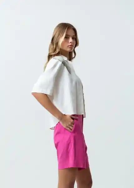 Camisa Mujer Crudo Abedul S 412G313 Naf Naf