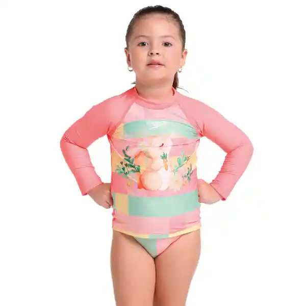 Camisa Manga Larga Sns Bunny Blossom Bebé Femenina T6 Speedo