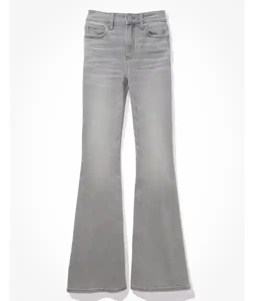 Jean Flare Mujer Gris Talla 14 REGULAR American Eagle