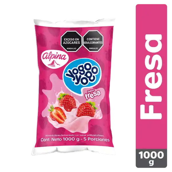 Yogo Yogo Fresa Bolsa 1000 g