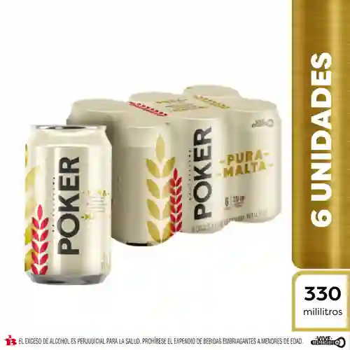 Poker Pura Malta 330ml Sixpack